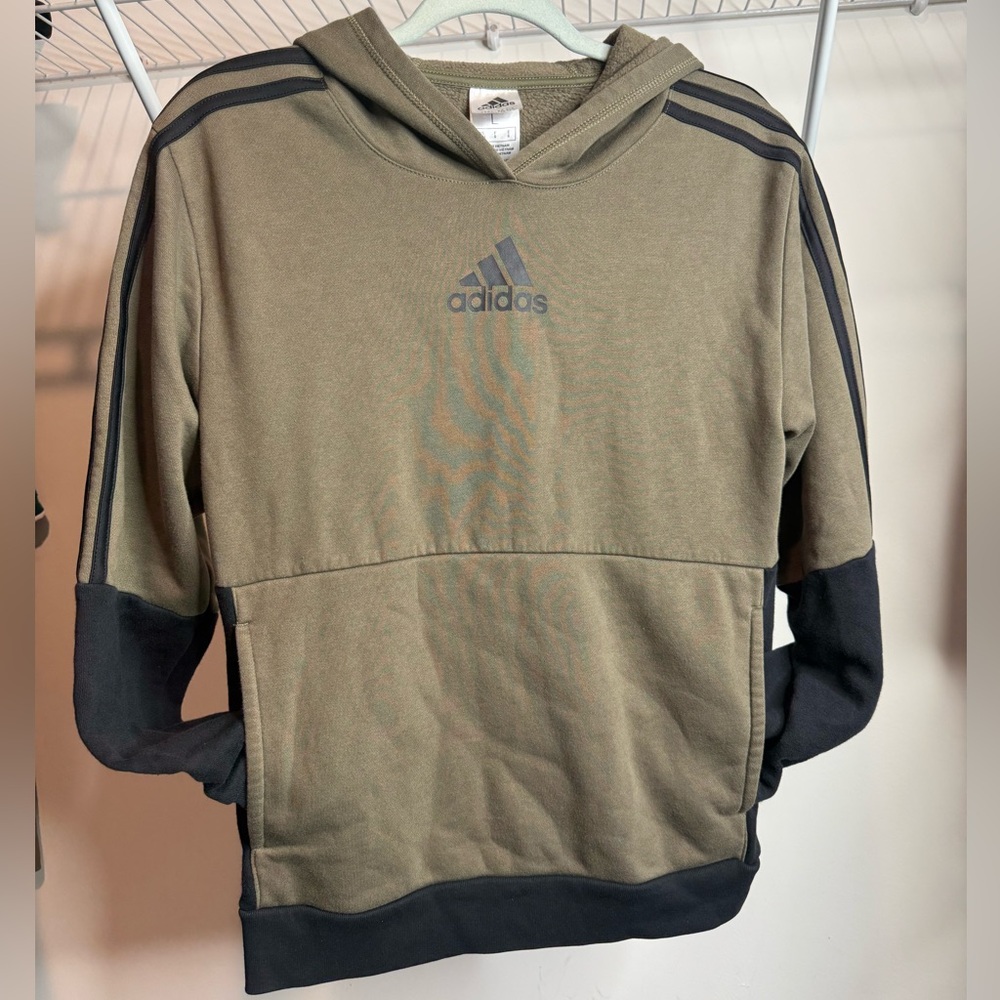 Adidas kids Olive Green Hoodie
